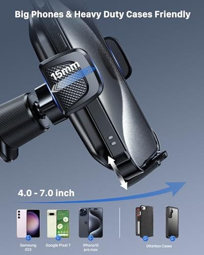 YOSH Car Phone Holder, Mobile Phone Holder for Car Vent, Car Accessories — view 3