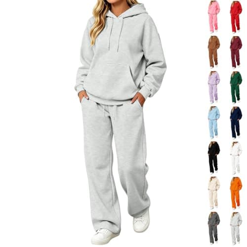Womens Co Ords Set 2 Piece Long Sleeve Hoodie and Sweatpants