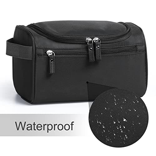 Toiletry Bag, Etercycle Hanging Wash Bag Travel Toiletry Bag Waterproof Bathroom Bag for Men and Women Travel Toiletry Makeup Organizer (Black) — view 6