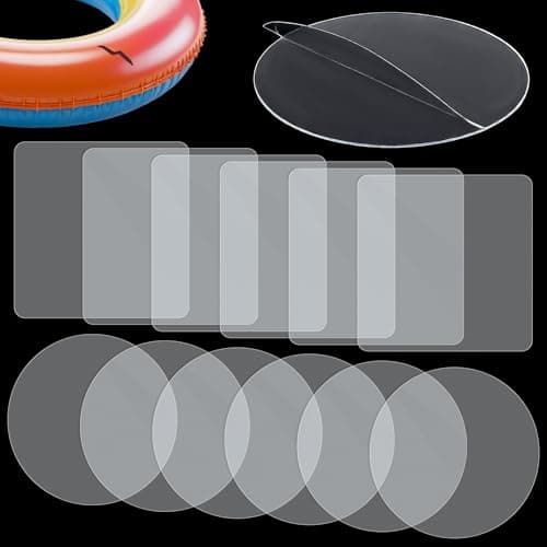Grevosea 12 Pcs 3" TPU Inflatable Repair Patches, Heavy Duty Waterproof Clear Pool Float Vinyl Patch Kit for Air Mattress Inflatable Castle Tent Umbrella Raincoat Outdoor Gear