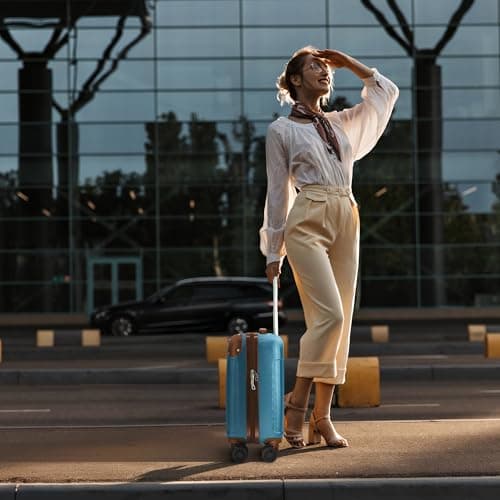LUGG 15 Inch Skywander Lightweight Underseat Cabin Bag – EasyJet Approved Carry-On Suitcase, Durable ABS Hard Shell, Smooth Double Spinner Wheels, Water-Resistant & Compact Travel Luggage (45x34x20cm) — view 6