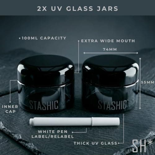 STASHIC Elite Smell Proof Case Kit - Grinder, UV Jars, Tubes & Tray - SH* — view 5
