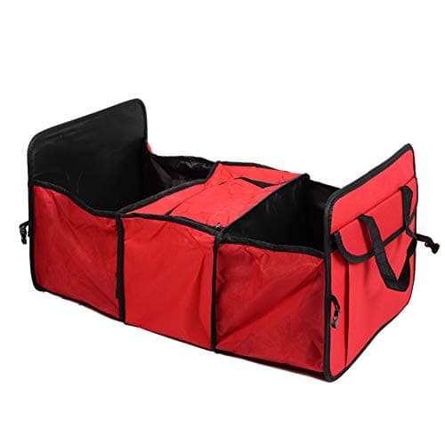 Pttonetsdd Car Trunk Storage Organizer Folding Insulated Cooler Box (Red) — view 6