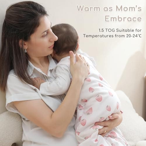 Yukkidds Baby Sleeping Bag 1.5 Tog, Cotton Sleep Sack 0-6 Months — view 6