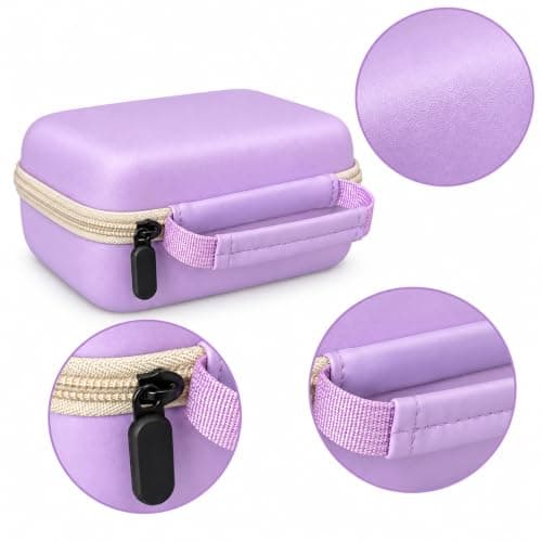 Kids Camera Case Portable Storage Bag Compatible with Gofunly/Himont/Camclid/Etikez/Tiatua/Calinegam/Dylanto/Astgmi/Hangrui/Operhoo/Yorkoo/Uionvo/Gktz Kids Camera Instant Print (Purple) Case Only — view 2