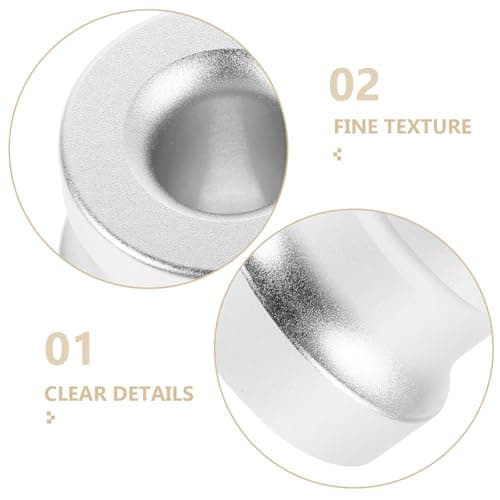 HOMOBABE Shaving Stand for Toothbrush Holder Aluminum Alloy and with Multifunctional Design and Lightweight Construction, Sleek Silver Safety Shaving Brush Holder Travel Kits and Bathroom — view 3