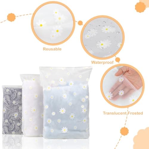 Deepton 18 Pcs Reusable Zip Lock Clothes Bags, Ziplock Bags for Clothes — view 4