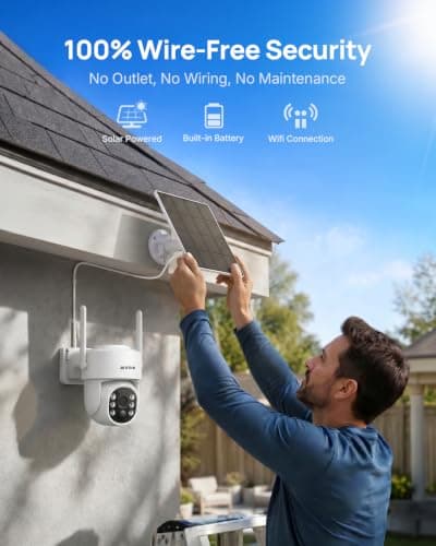 ANNKE 4MP Solar Security Camera Outdoor Wireless, 2.4/5GHz Wi-Fi Pan & Tilt — view 2
