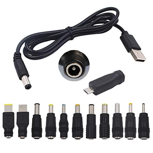 Senvenelec 13Pcs universal laptop power charging adapter (5.5x2.1mm) is a universal power plug suitable for various electronic devices.