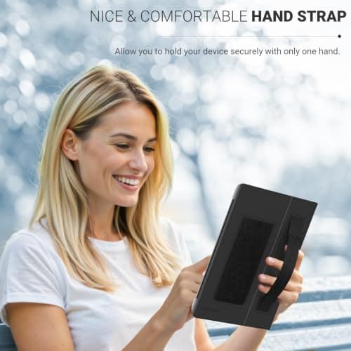 MoKo Case for 6.8,7 Inch Kindle Paperwhite eReaders Tablets, Black/Brown — view 4