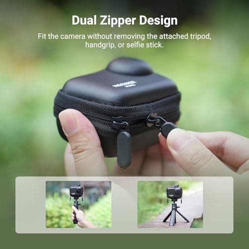 NEEWER Storage Case Compatible with Insta360 GO Ultra, Protective Portable Travel PU Hard Shell Carrying Bag with Mesh Pocket & Carabiner, Action Camera Accessories, AC042 — view 4