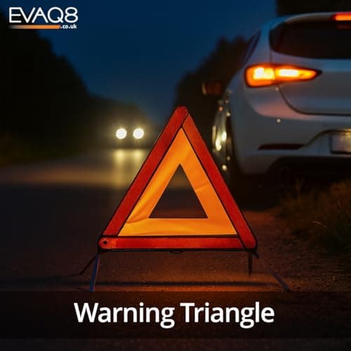 EVAQ8 Car Safety Pack with Travel First Aid Kit Warning Triangle High Visibility Vest Foil Blanket — view 3