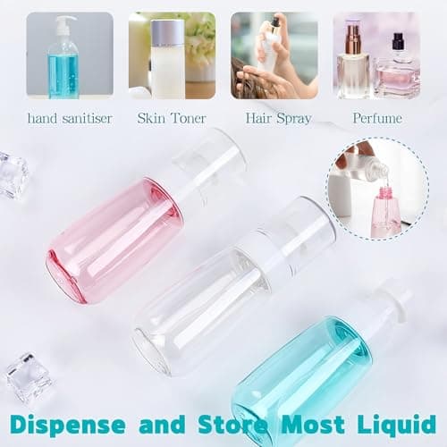 Solihigh 3 Pack Small Spray Bottle 100 ml, Travel Bottles for Toiletries — view 2