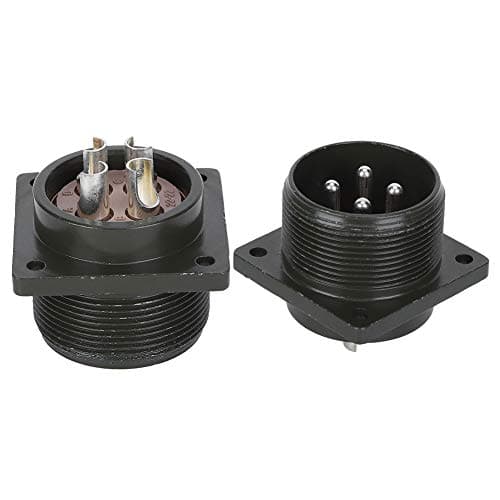 Aviation Socket 4 Pin, Industrial Grade Alloy Equipment Plug, 2.2KW 5.5KW Power Military Standard Connector for Motors and Hardware Tools, High Temperature with Wear Proo — view 4