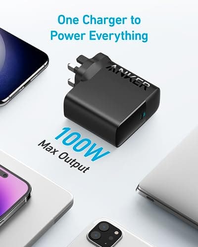 Anker 100W USB C Charger, Fast Compact and Foldable (USB-C Cable Included) — view 3