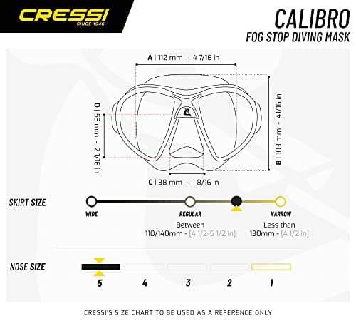 Cressi Calibro Diving Mask - Blue Nery, Uni — view 5