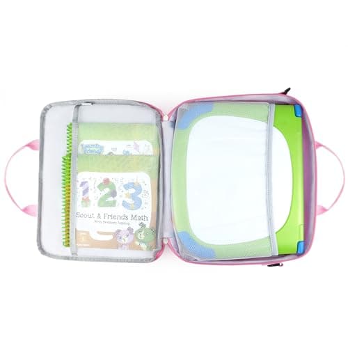 Gaga city Kids Laptop Briefcase, Bilingual Educational Computer Bag, Pink — view 2