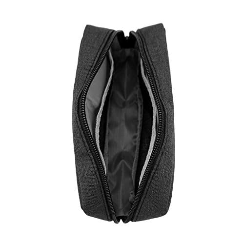 ERCENTURY Universal Electronics/Accessories Soft Carrying Case Bag, Durable & Light-weight,Suitable for Out-going, Business, Travel and Cosmetics Kit (Black-Small) — view 3