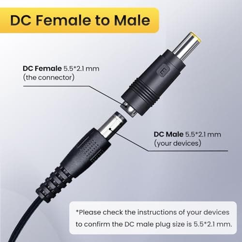 OXZEEWEE 10PCS DC Tip Kit Power Adapter Jack with 5.5x2.1mm Female Base Laptop Plug 2.5x0.7mm/3.0x1.1mm/3.5x1.35mm/4.0x1.7mm/4.8x1.7mm/5.5x1.7mm/5.5x2.5mm/6.3x3.0mm/6.0x4.4mm/LED Terminal Connector — view 4