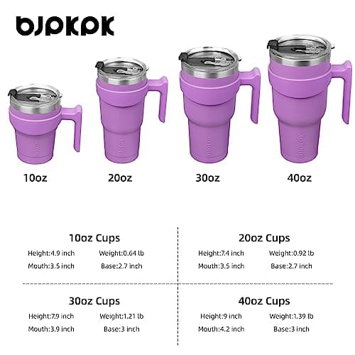 BJPKPK 300 ml Mini Tumbler with Lid, Straw & Handle, Insulated Steel Cup — view 4