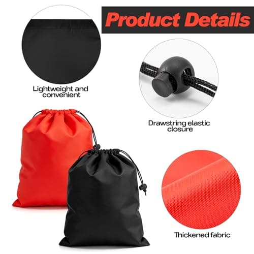 6 PCS Small Drawstring Bags Portable Travel Pouch Nylon Storage Bag — view 3