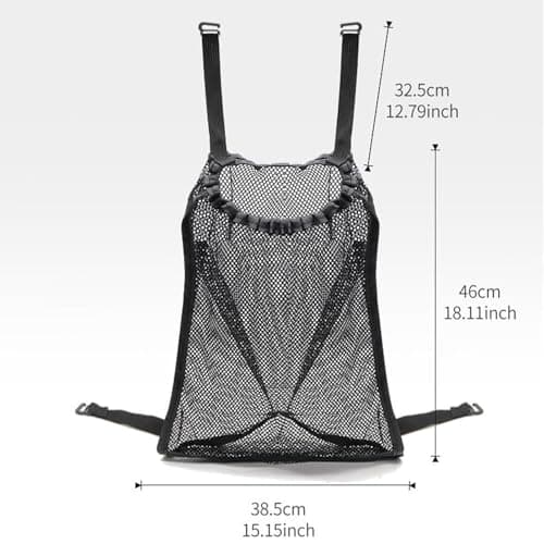 Mesh Stroller Storage Bag Large Capacity Adjustable Straps Suspended Design — view 5