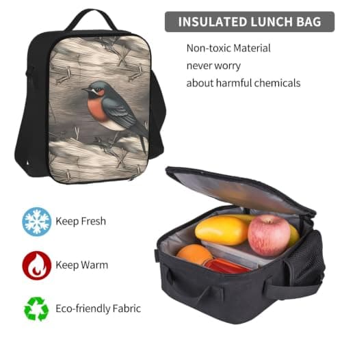 3 in1 Travel Laptop Backpack with Lunch Bag and Pencil Case Casual Daypack — view 6
