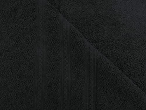 Extra Large Jumbo Bath Sheets Pack of 2 | 100% Cotton Bath Towels 85 x 200 cm | Luxury Hotel Quality Oversized Beach Towels | Soft, Thick & Highly Absorbent (BLACK) — view 5
