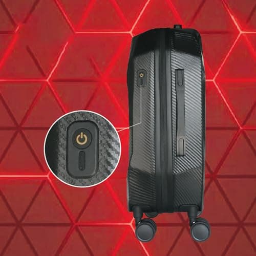 SEAFRONT Hardshell Suitcase, Editable LED Travel Luggage, Control, Customizable, Programmable, Colorful Design, Impact Proof, Rain Stylish Xmas Birthdays, USB Port, Multifunctional App, — view 4