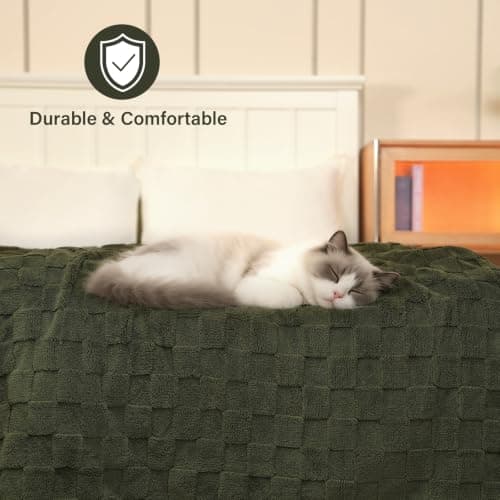 Heated Blanket, Electric heated throw 160x130CM Green, Electric Blanket — view 5