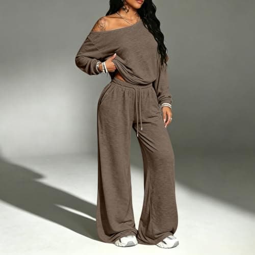 Lounge Wear Sets For Women Uk Tracksuit Womens Full Set Airport Outfits 2026 Long Sleeve Lounge Wear Casual Co Ord Sets Long Sleeve Two Piece Outfits with Pockets Women'S Clothing — view 6