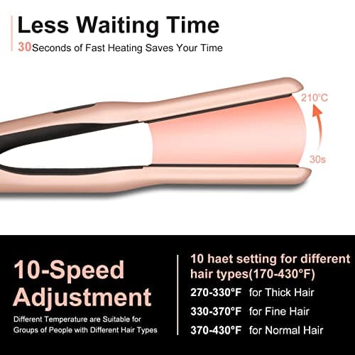 JAETON Mini Hair Straightener for Short Hair,Pixies,Bangs,Small Curls — view 3