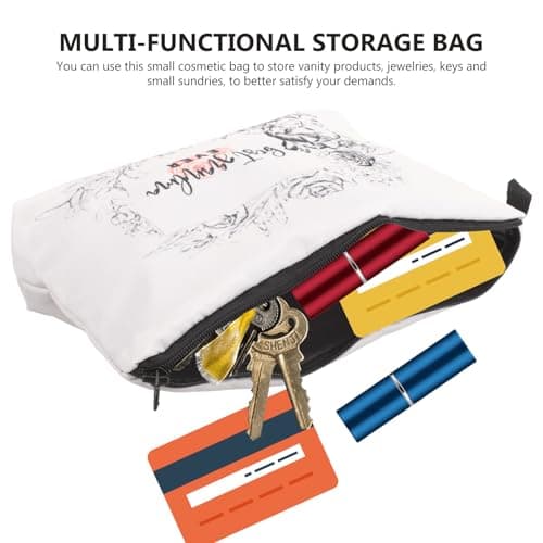 Small Polyester Zipper Toiletry Bag for Women and Grandma Travel — view 3