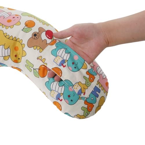 XGOPTS Kids Car Seat Travel Pillow, Cute Cartoon Pattern Y-Shaped Headrest Pillow Head Neck Support Cushion Y-Shaped Sleeping Pillow Rest Pillow Universal Car Seat Belt for Kids, Adults, Children — view 4
