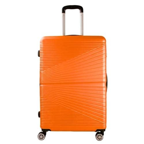 Set of 3 Pcs Luggage Hard Shell Suitcase, Orange — view 5