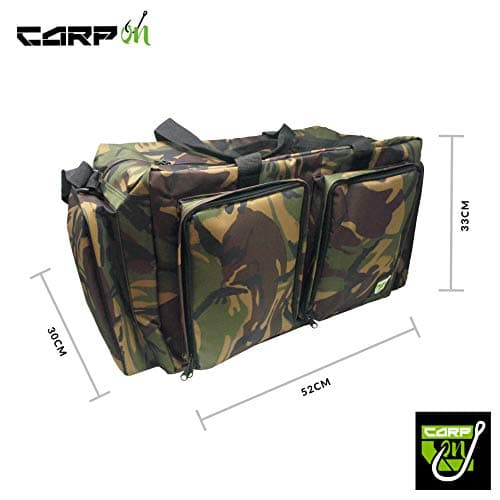 Carp On - Fishing Tackle Luggage 600D CAMO Carryall (52 x 30 x 33cm) - for Carrying All Your Fishing Equipment and Accessories - Use on The Riverside or Bank [27-2110C] — view 2