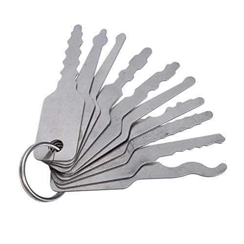 10 pcs, Jiggler lock picks for double sided lock fasteners selection tool — view 3