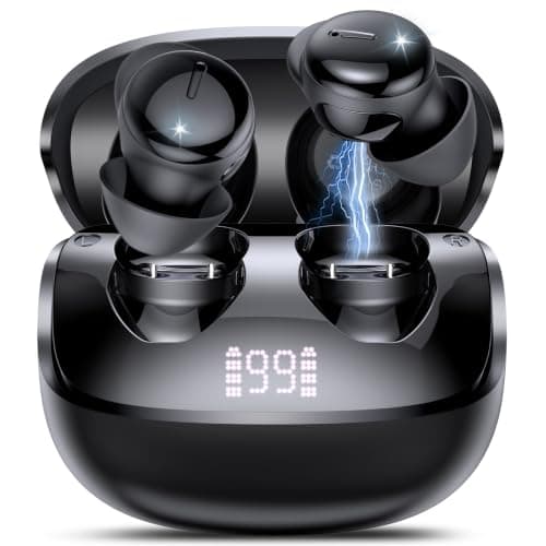 Wireless Earbuds Bluetooth 5.4 in Ear Light-Weight Headphones with Sleep Mode and White Noise, 48H Mini Sleep Earbuds Small Design for Side Sleepers, Clear Calls, Sleep Earphones for Relaxing/Focus