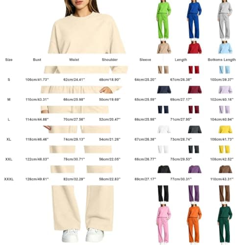 Smart Casual Outfits for Women Tracksuits Sets Pullover Jogging Bottoms — view 3