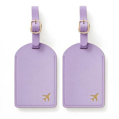 toTravelGear Luggage Tags for Suitcases, PU Leather Travel Tags for Luggage