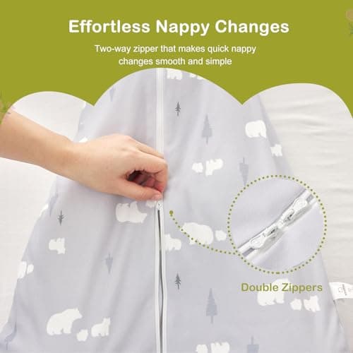 Nivolltha Baby Sleeping Bag 1.5 TOG Cotton Bear L — view 6