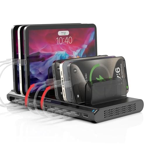 Alxum 10 Port USB Charging Station 60W Multi Desktop Phone Tablet Charger