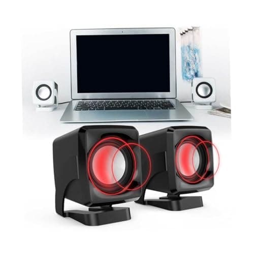 2Pcs USB Mini Portable Computer Speakers for Laptop Desktop Pc Home Office — view 6