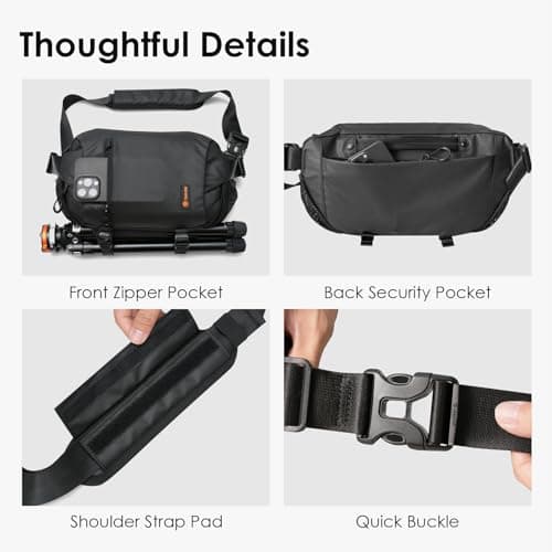 TARION Small Camera Sling Bag 5L Waterproof Camera Messenger Bag Xprober — view 6