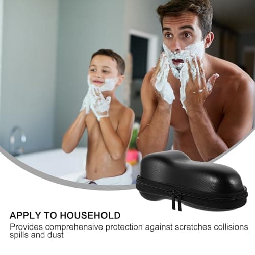 DOITOOL Black Eva Shock-Proof Storage Case for Safety, Fall-Resistant Travel Shaving Kit Pouch Suitable for Daily Storage and Travelling — view 3