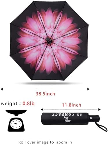 SY COMPACT Travel Umbrella Windproof Automatic Unbreakable UV Protection — view 2