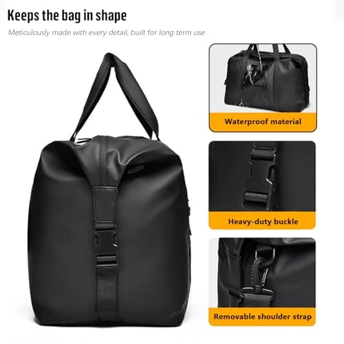 SZDPC Travel Duffel for Ryanair Cabin Bag 40x20x25 PU Leather Carry on Bag with Shoulder Strap — view 5