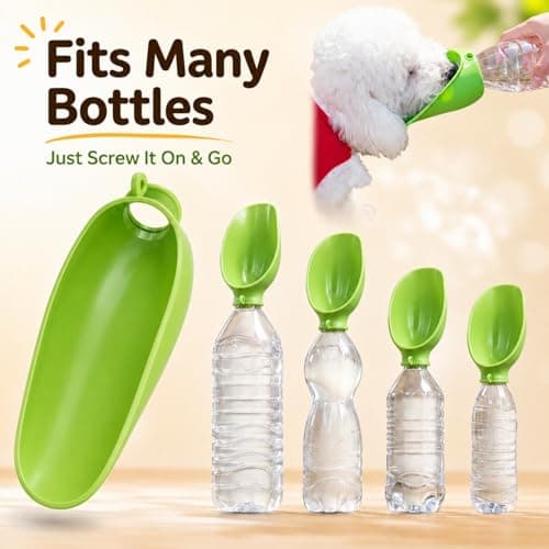 Portable Dog Water Bottle, Slicone Portable Dog Water Dispenser, Dogs Drinking Bottle Portable Leak Proof & Foldable for Travel, Walking & Hiking ，Red — view 6