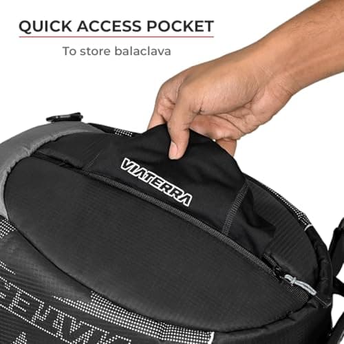 ViaTerra Full Face Motorcycle Helmet Bag (Black) — view 4