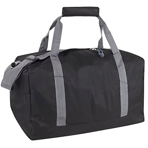 Trail maker 30 Liter, 17 Inch Canvas Duffle Bags for Men and Women -Travel Weekender Overnight Carry-On Shoulder Duffel Tote Bags (Black) — view 5
